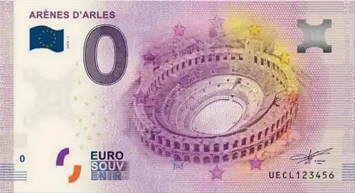0€ banknote ARÈNES D'ARLES
