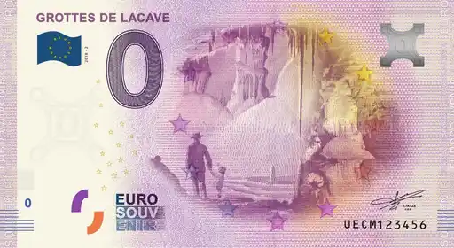 0€-Schein GROTTES DE LACAVE