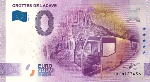 0€ banknote GROTTES DE LACAVE