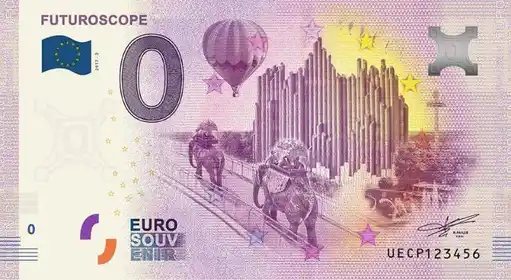 Banconota da 0€ FUTUROSCOPE