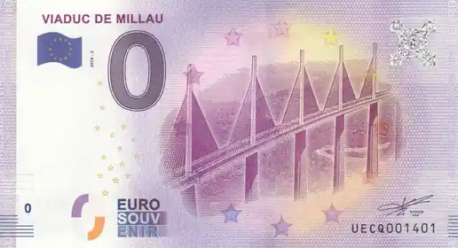 0€-Schein VIADUC DE MILLAU