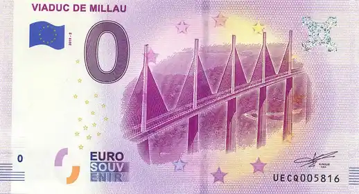 Billete de 0€ VIADUC DE MILLAU