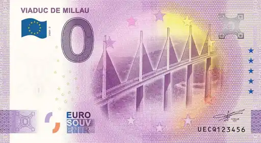 Billete de 0€ VIADUC DE MILLAU