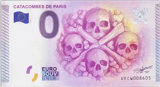 Billete de 0€ CATACOMBES DE PARIS