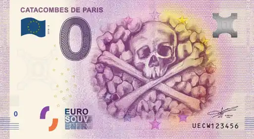 Billete de 0€ CATACOMBES DE PARIS