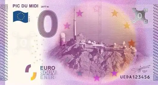 Banconota da 0€ PIC DU MIDI2877M