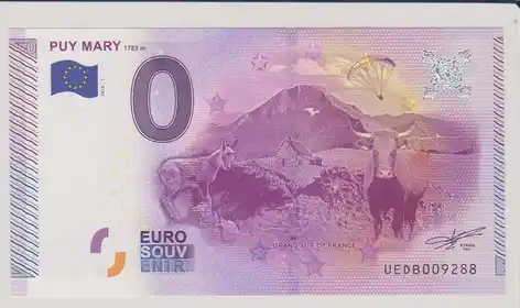 Billete de 0€ PUY MARY1783M