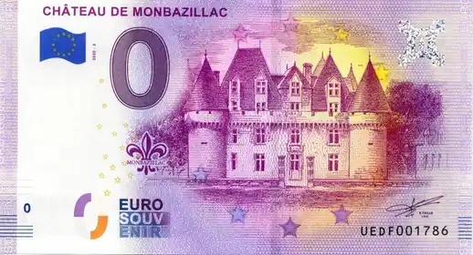 Banconota da 0€ CHÂTEAU DE MONBAZILLAC