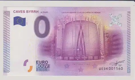 Billet 0€ CAVES BYRRHA THUIR - LA PLUS GRANDE CUVE EN CHÊNE DU MONDE