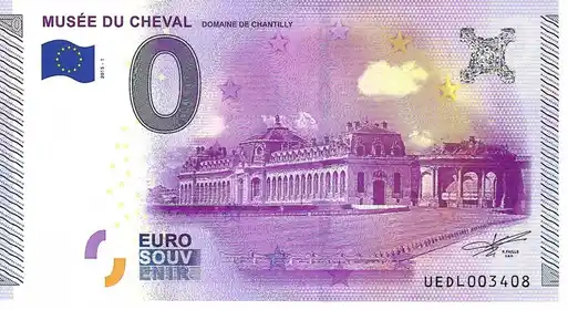 0€-Schein MUSÉE DU CHEVAL DOMAINE DE CHANTILLY