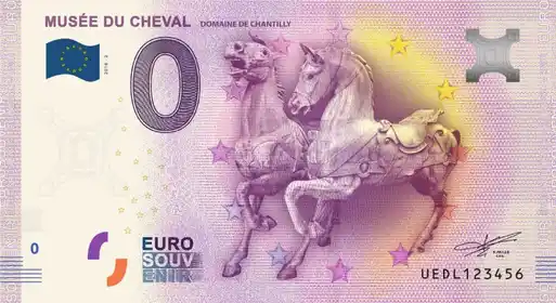 0€ banknote MUSÉE DU CHEVAL DOMAINE DE CHANTILLY