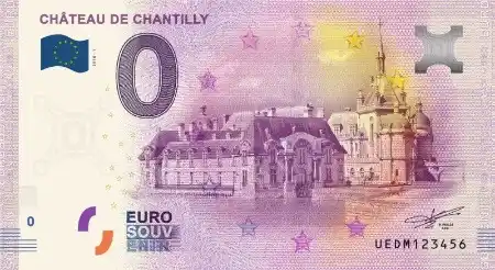 0€ banknote CHÂTEAU DE CHANTILLY