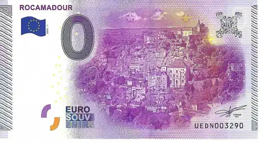 0€ banknote ROCAMADOUR