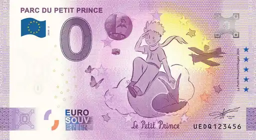 Banconota da 0€ PARC DU PETIT PRINCE Le Petit Prince