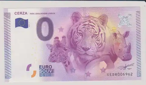 Billete de 0€ CERZAPARC ZOOLOGIQUE LISIEUX