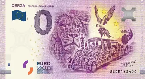 Billete de 0€ CERZAPARC ZOOLOGIQUE LISIEUX