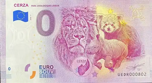 Billete de 0€ CERZAPARC ZOOLOGIQUE LISIEUX