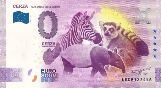 Billete de 0€ CERZAPARC ZOOLOGIQUE LISIEUX