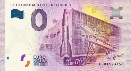 Billete de 0€ LE BLOCKHAUS D'EPERLECQUES1ère base V2 & VI