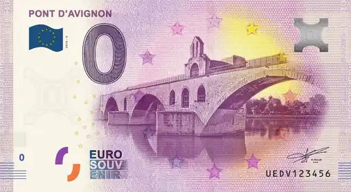 0€ banknote PONT D'AVIGNON