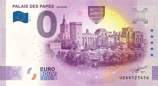 Billete de 0€ PALAIS DES PAPESAVIGNON