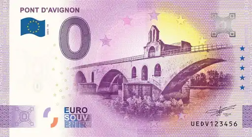 0€ banknote PONT D'AVIGNON