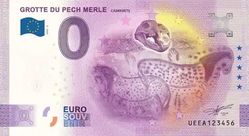Billete de 0€ GROTTE DU PECH MERLECABRERETS
