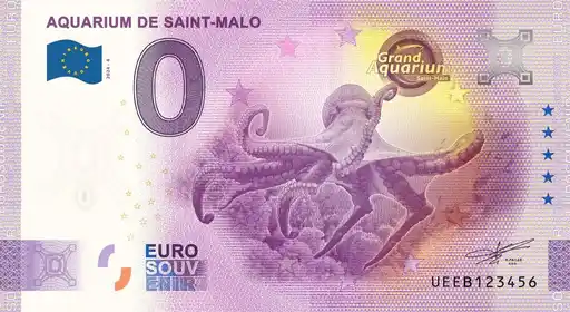0€ banknote AQUARIUM DE SAINT-MALOGRAND AQUARIUM Saint-Malo