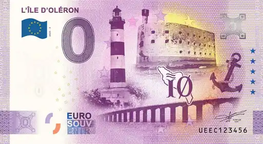 0€-Schein L'ÎLE D'OLÉRON