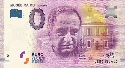 0€ banknote MUSÉE RAIMUMARIGNANE