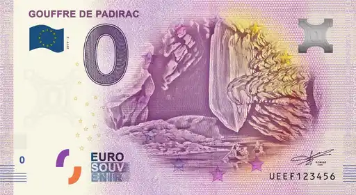 Billete de 0€ GOUFFRE DE PADIRAC