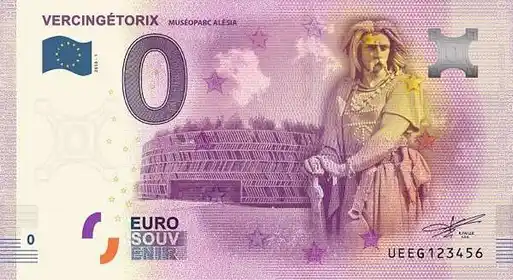 0€ banknote VERCINGÉTORIXMUSÉOPARC ALESIA