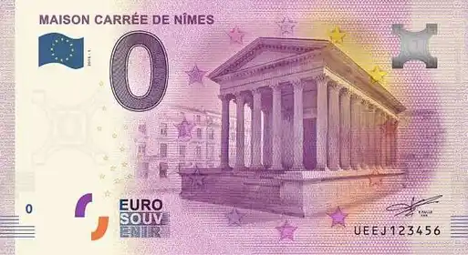 0€-Schein MAISON CARRÉE DE NÎMES
