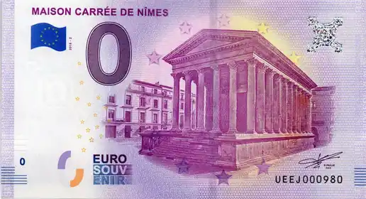 Billete de 0€ MAISON CARRÉE DE NÎMES