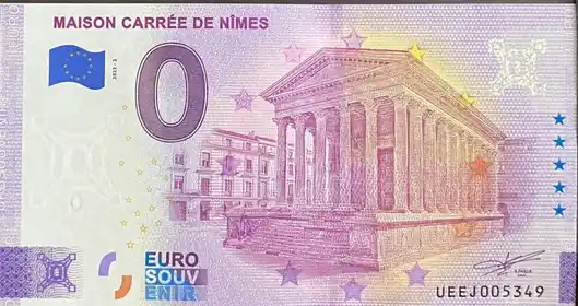 0€-Schein MAISON CARRÉE DE NÎMES