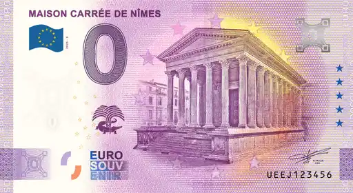 0€-Schein MAISON CARRÉE DE NÎMES