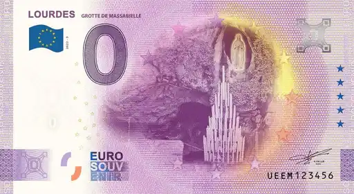Billete de 0€ LOURDESGROTTE DE MASSABIELLE
