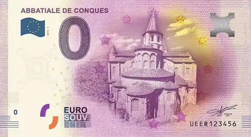 0€-Schein ABBATIALE DE CONQUES
