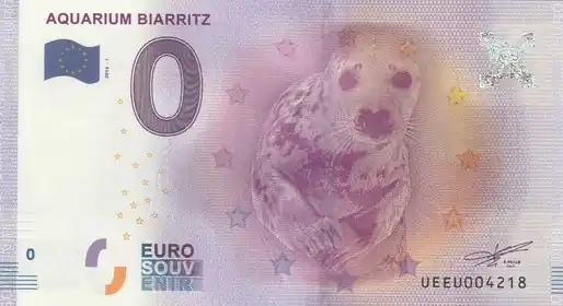 0€-Schein AQUARIUM BIARRITZ