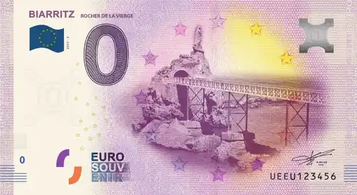 Billet 0€ BIARRITZROCHER DE LA VIERGE