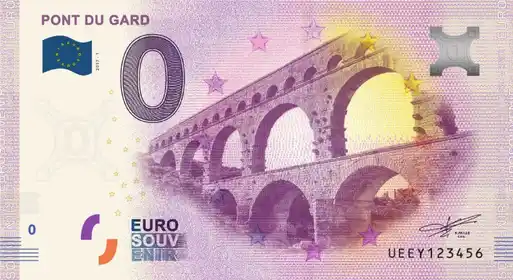 Banconota da 0€ PONT DU GARD