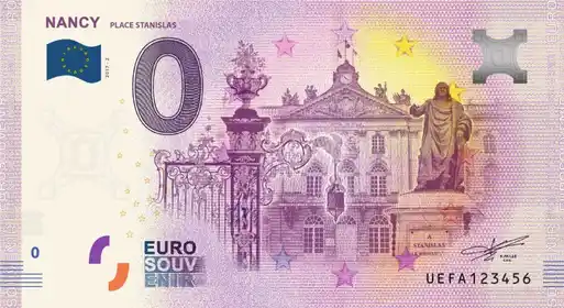 Billete de 0€ NANCYPLACE STANISLAS