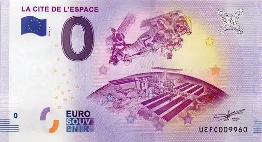 0€-Schein LA CITÉ DE L'ESPACE