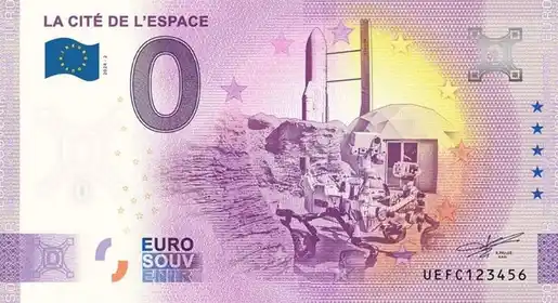 0€-Schein LA CITÉ DE L'ESPACE