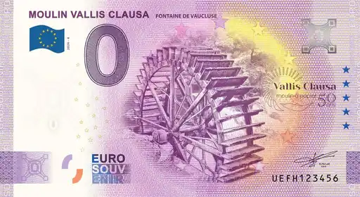 Billet 0€ MOULIN VALLIS CLAUSA FONTAINE DE VAUCLUSE