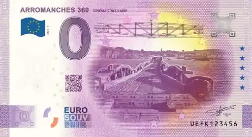 0€ banknote ARROMANCHES 360