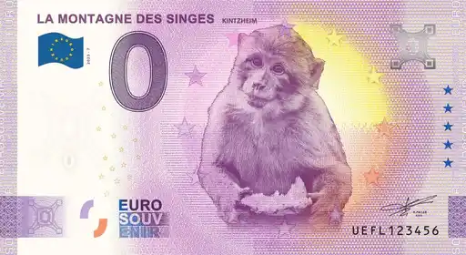 0€-Schein LA MONTAGNE DES SINGES - KINTZHEIM
