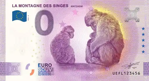 Billete de 0€ LA MONTAGNE DES SINGES - KINTZHEIM