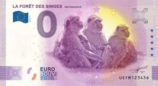 Billete de 0€ LA FORET DES SINGES ROCAMADOUR