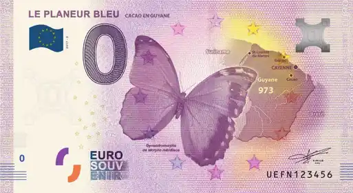 Billete de 0€ LE PLANEUR BLEUCACAO EN GUYANE